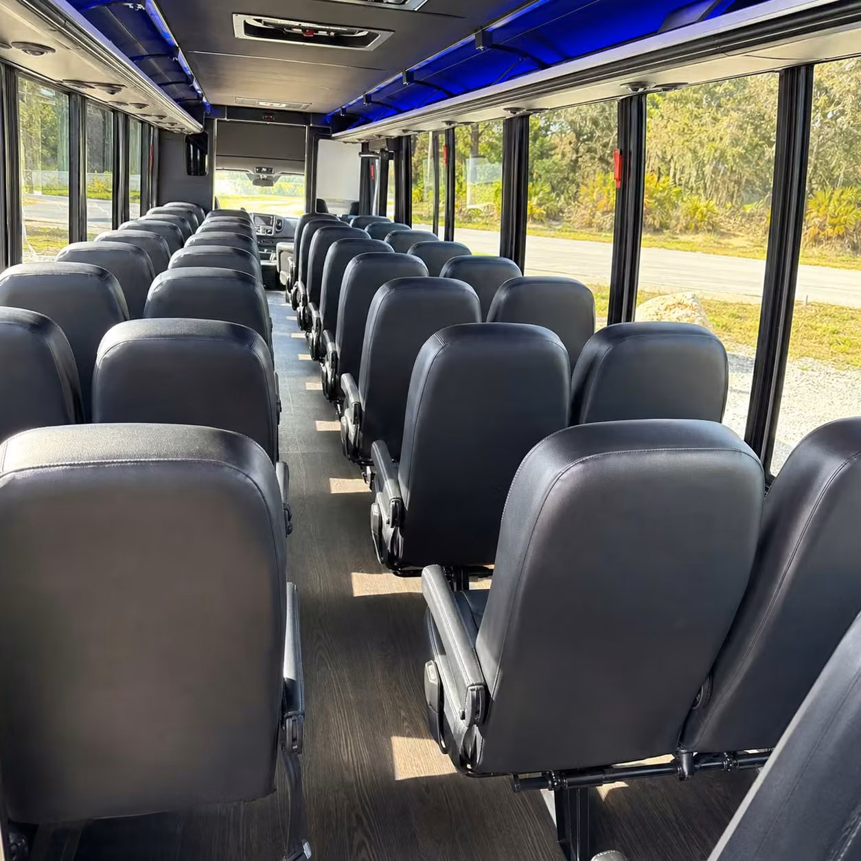 28 passenger minibus inside