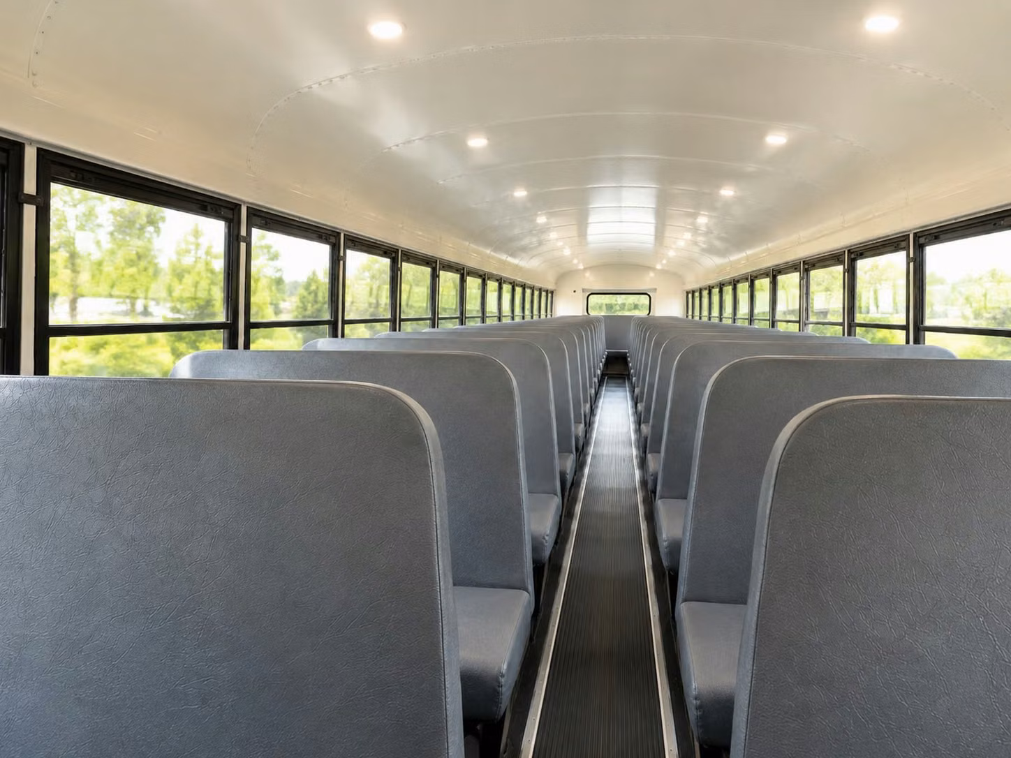 school bus inside